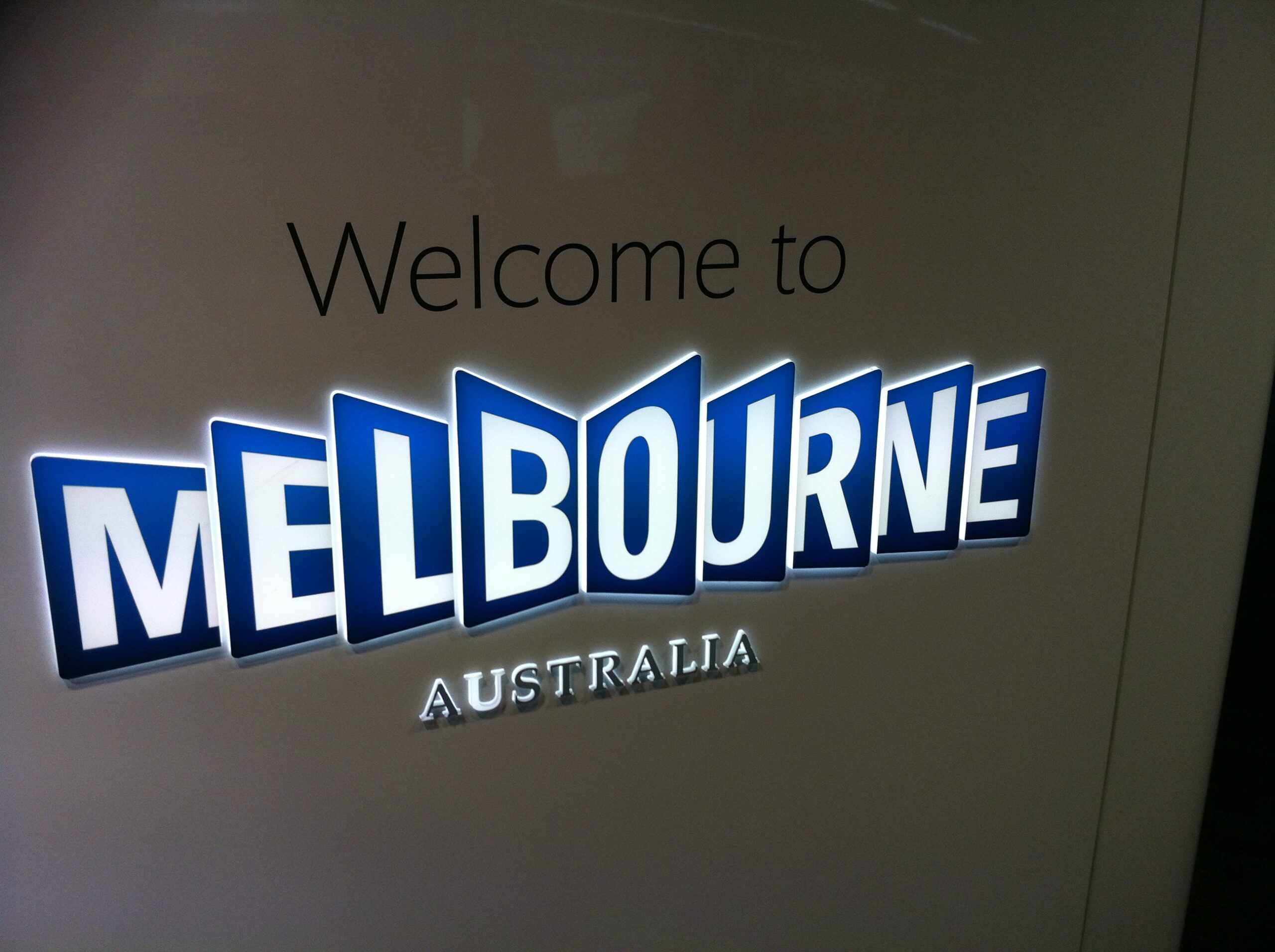 The first days in Melbourne
